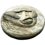 Bas-relief ‘apenkop’ In Keramiek thumbnail 1