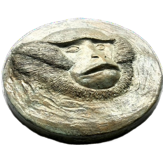 Bas-relief ‘apenkop’ In Keramiek 1
