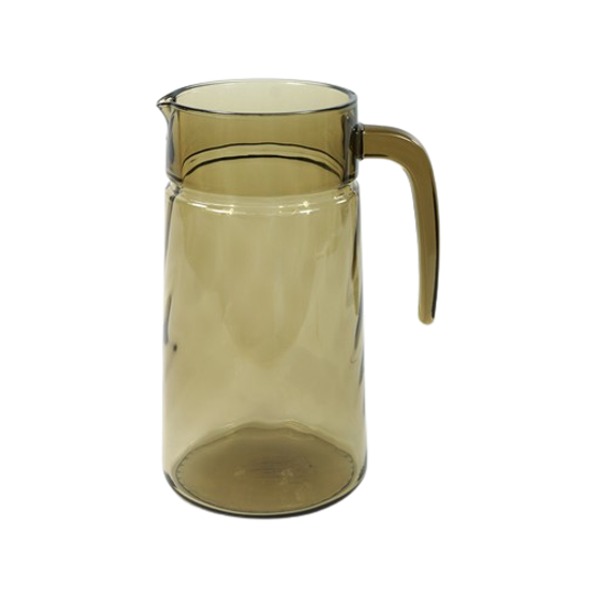 Vintage Karaf / Waterkan Rookglas Arcoroc 1