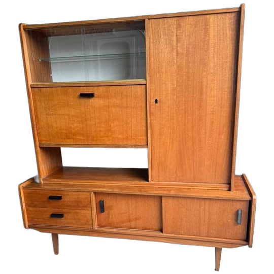 Vintage Retro Highboard / Buffetkast Uit De Jaren '60 1