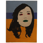 Popart Vrouwelijk Portret, Circa 1970 thumbnail 1