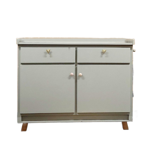 Ruime Vintage Commode Zachtgroen 1