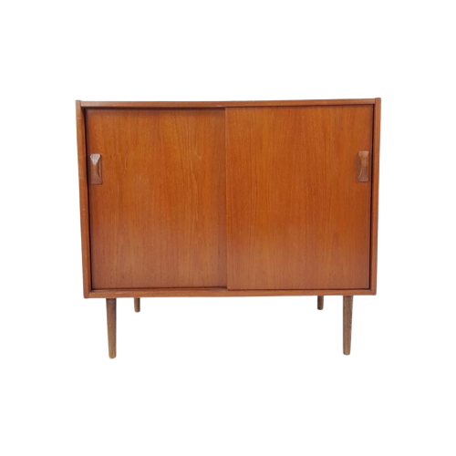 Vintage Deense Kast Teak Fineer Danish Design Badkamermeubel