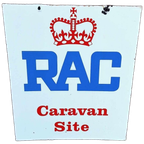Dubbelzijdig Emaille, Geëmailleerd Bord Rac Caravan Site👑 thumbnail 1