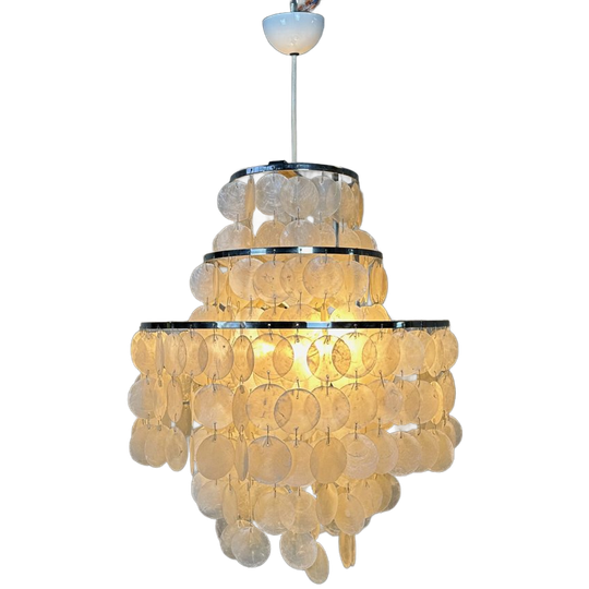 Vintage Xl Shell Chandelier 1