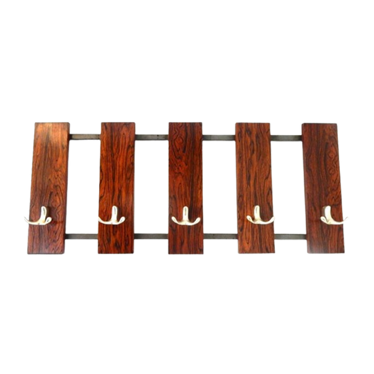 Vintage Kapstok Jaren 60 Palissanderhout Mid Century 1