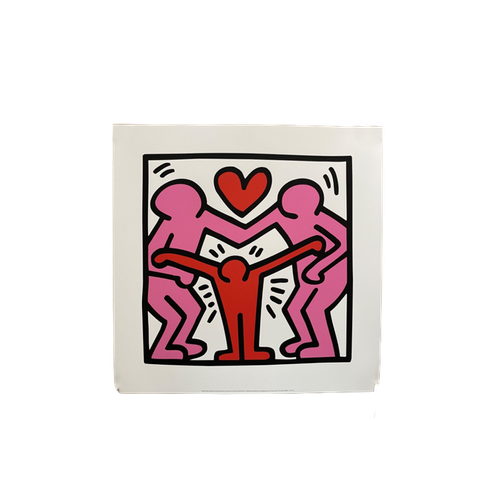 Keith Haring Untitled Family, Licensed By Artestarny And Printed In U.K.