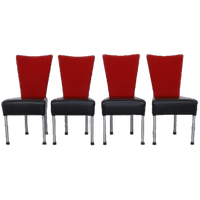4x Postmoderne Eetkamerstoel 2-tone, 1980s