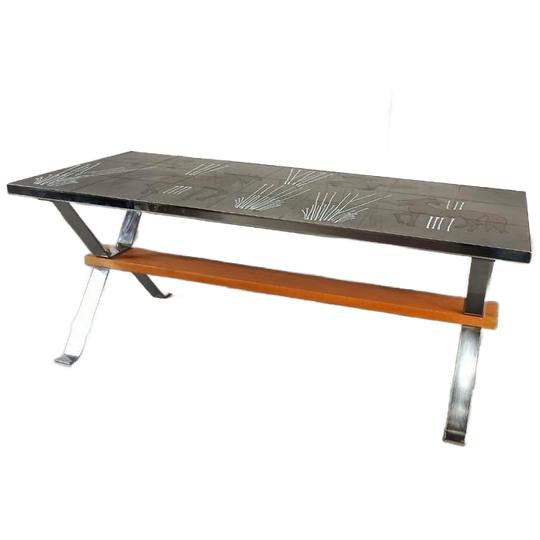 Vintage Keramische Tegels Salontafel 1