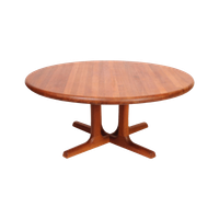 Vintage Mid Century Deens Design Ronde Dyrlund Salontafel