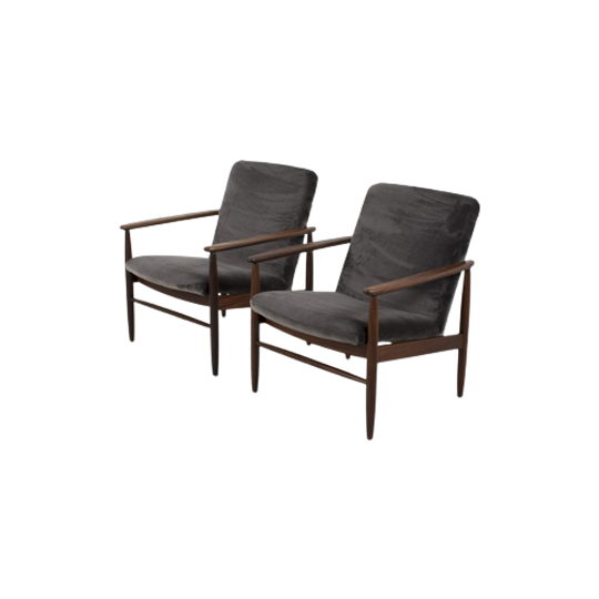 Paar Asko Fauteuils Zeldzaam Model 67819 1