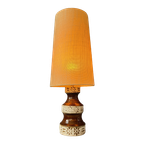 West-Duitsland Fat Lava Keramische Tafellamp / Mid Century Duitse Bureaulamp thumbnail 1