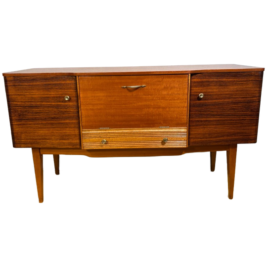 Retro Vintage Teakhouten Dressoir Uit Het Midden Van De 20e Eeuw Van Stonehill, Begin Jaren 60 1