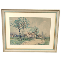 Aquarel Van Een Hoeve