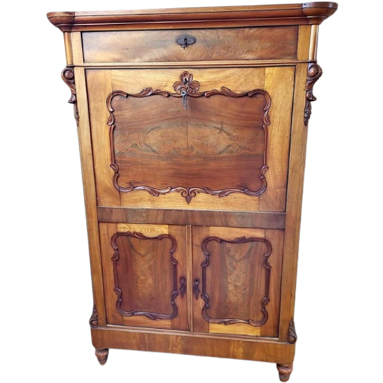 Klassiek Bruin Secretaire A Abbatant 1