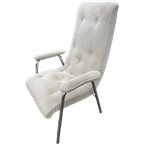 Mid-Century Beige, Zilver Fauteuil thumbnail 1