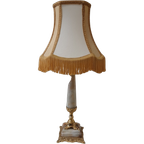 2138 Hollywood Regency Beige Tafellamp Schemerlamp thumbnail 1