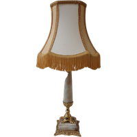 2138 Hollywood Regency Beige Tafellamp Schemerlamp