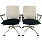 2X Vintage Bureaustoel/Vergaderstoel Vitra thumbnail 1