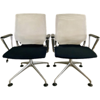 2X Vintage Bureaustoel/Vergaderstoel Vitra