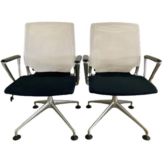 2x Vintage Bureaustoel/vergaderstoel Vitra 1