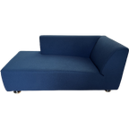 Gelderland 4800 Armrechts 2-Zits Chaise Longue Met Stof Kvadrat 632 Blauw thumbnail 1