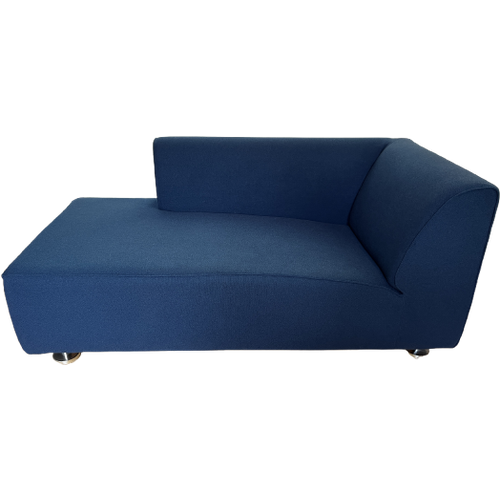 Gelderland 4800 Armrechts 2-Zits Chaise Longue Met Stof Kvadrat 632 Blauw