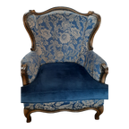 Klassiek Blauw Fauteuil thumbnail 1