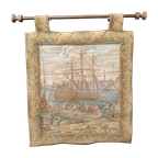 2145 Gobelin Met Zee Haven Landschap thumbnail 1