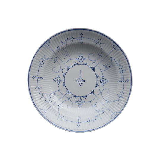 Vintage Bord Boch Copengague.blauw, Wit Borden 1