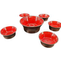 1038  Vintage Keramiek Schalen Set Pinda Set