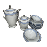 Eclectisch Blauw, Wit Servies Set