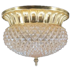 13902 Hollywood Regency Messingkleurig Plafonniere thumbnail 1