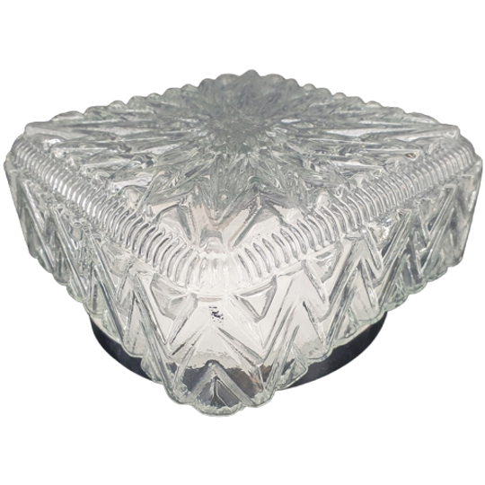 2027 Vintage Glazen Plafonniere Plafondlamp 1