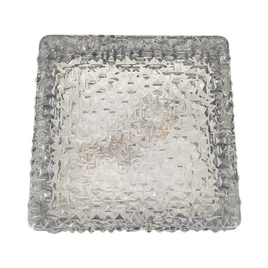 11866 Vintage Glazen Plafonniere, Plafondlamp 1