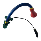 Vintage Blauw, Rood, Groen Bureaulamp thumbnail 1