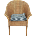 Bohemian Beige Fauteuil Rieten Twee Stoelen thumbnail 1