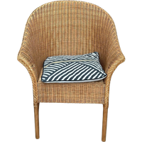 Bohemian Beige Fauteuil Rieten Twee Stoelen