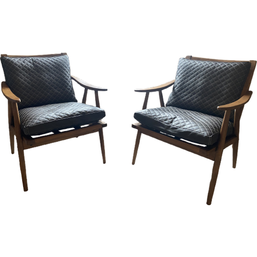 2 X Vintage Fauteuil Ton Model 6971