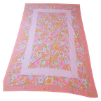 Vintage Roze, Jaren 70 Tafelkleed, Kleedje thumbnail 1