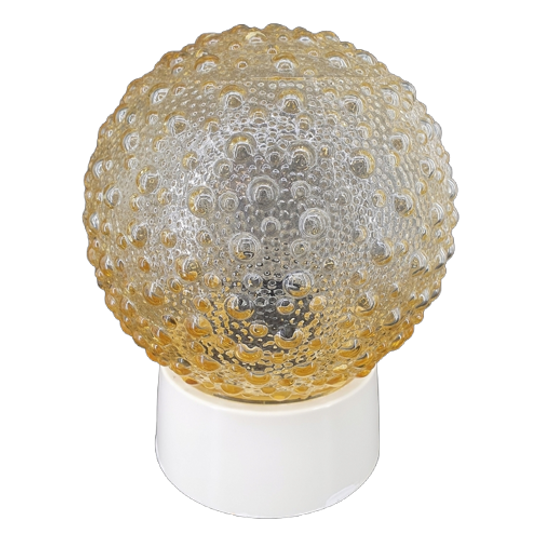 2116 Bohemian Vintage Amberkleurige Plafonniere 1