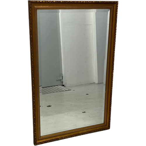 Klassiek Goudkleurig, Transparant Spiegel Antiek Met Verguld Blader Design En Geslepen Spiegel