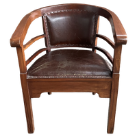 Klassiek Antiek Bruin Fauteuil