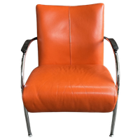 Mid-Century Oranje Fauteuil