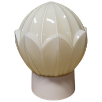 1837 Vintage Art Deco Creme Plafonniere