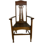 Eiken Armfauteuil Uit Arts And Crafts Periode thumbnail 1