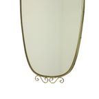 Hollywood Regency Deknudt Spiegel Met Kroon Jaren 60 thumbnail 4