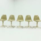 Set Of 5 La Fonda Dining Chairs By Charles & Ray Eames For Vitra Herman Miller 1970s thumbnail 4