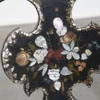 Uniek En Sierlijk Antiek 19e Eeuws Engels Chinoiserie, Mother Of Pearl Sier Stoeltje thumbnail 9