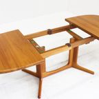 Vintage Glostrup Deense Ovalen Uitschuifbare Eettafel Tafel Massief Teak thumbnail 8